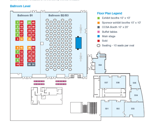 IOS 2025 Sponsorship Guide Exhibit Hall Map