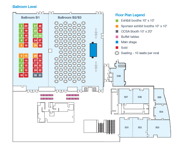 IOS 2025 Exhibit Hall Map