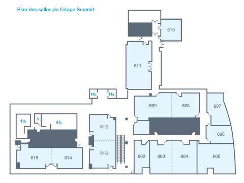 Plan des salles de l'eatge summit